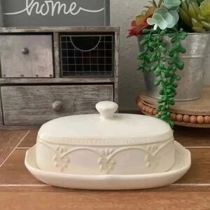 New Pioneer Woman Farmhouse Lace Butter dish